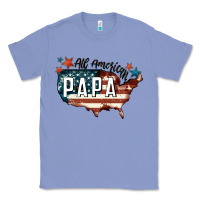 Colony Blue all american papa Classic Tee - FaDigitalArtStudio