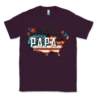 Plum all american papa Classic Tee - FaDigitalArtStudio