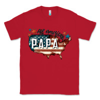 Red all american papa Classic Tee - FaDigitalArtStudio