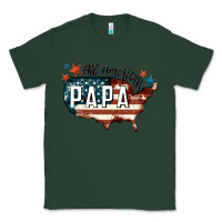 Sports Green all american papa Classic Tee - FaDigitalArtStudio