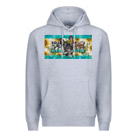 Heather Grey french bulldog mom license plate template Premium Hoodie - BarkalooDesign