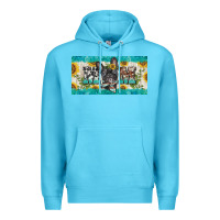 Ocean Blue french bulldog mom license plate template Premium Hoodie - BarkalooDesign