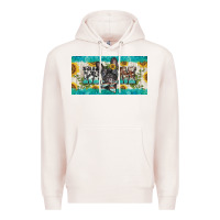 Pale Pink french bulldog mom license plate template Premium Hoodie - BarkalooDesign