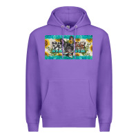 Purple french bulldog mom license plate template Premium Hoodie - BarkalooDesign