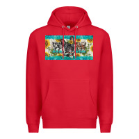 Red french bulldog mom license plate template Premium Hoodie - BarkalooDesign