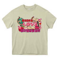 Mossy Valentine's Day Teach Love Inspire Heavy Core Tee - FaDigitalArtStudio