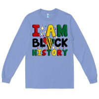 Colony Blue i am black history Long Sleeve Tee - Artiststas