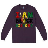 Plum i am black history Long Sleeve Tee - Artiststas