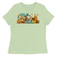 Matcha Hello Fall Rabbit Ladies Tee - LillyAllenDesigns