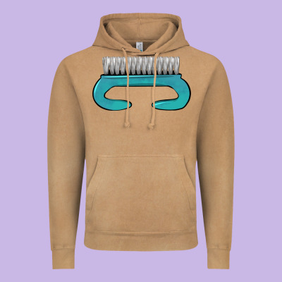 Nail Brush Vintage Hoodie Designed By Barkaloodesign