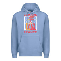 Colony Blue le mans t  shirt le mans france gallic rooster t  shirt Premium Hoodie - linhVisuals
