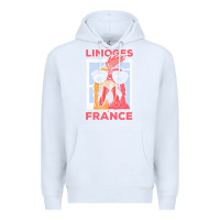 White limoges t  shirt limoges france gallic rooster t  shirt Premium Hoodie - linhVisuals