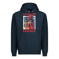 Navy limoges t  shirt limoges france gallic rooster t  shirt Premium Hoodie - linhVisuals