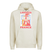 Oatmeal Heather limoges t  shirt limoges france gallic rooster t  shirt Premium Hoodie - linhVisuals