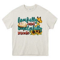 Cream Fearfully And Wonderfully Made Heavy Core Tee - BundleAndBundleShop