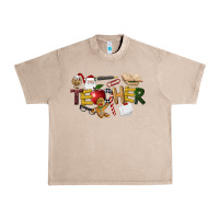 French Oak christmas teacher Urban Heavy Tee - LillyAllenDesigns
