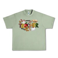 Oil Green christmas teacher Urban Heavy Tee - LillyAllenDesigns
