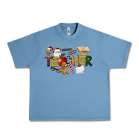 Pebble Blue christmas teacher Urban Heavy Tee - LillyAllenDesigns