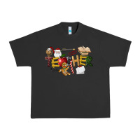 Pigment Black christmas teacher Urban Heavy Tee - LillyAllenDesigns