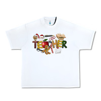 White christmas teacher Urban Heavy Tee - LillyAllenDesigns