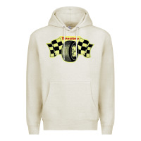 Oatmeal Heather firestone one racing Premium Hoodie - linhVisuals