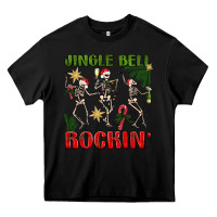 Black Jingle Bell Rockin' Heavy Core Tee - BundleAndBundleShop