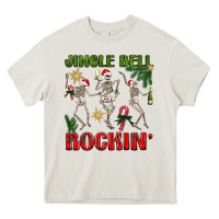 Cream Jingle Bell Rockin' Heavy Core Tee - BundleAndBundleShop