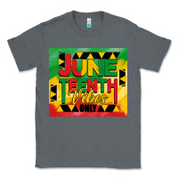 Charcoal Heather juneteenth vibes only tumbler Classic Tee - BarkalooDesign