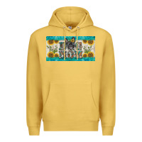 Antique Gold dog mom french  bulldog license plate template Premium Hoodie - BarkalooDesign