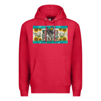 Cardinal dog mom french  bulldog license plate template Premium Hoodie - BarkalooDesign