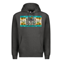 Charcoal Heather dog mom french  bulldog license plate template Premium Hoodie - BarkalooDesign