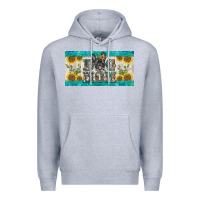 Heather Grey dog mom french  bulldog license plate template Premium Hoodie - BarkalooDesign