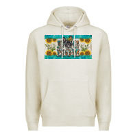 Oatmeal Heather dog mom french  bulldog license plate template Premium Hoodie - BarkalooDesign