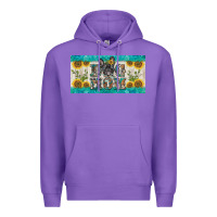 Purple dog mom french  bulldog license plate template Premium Hoodie - BarkalooDesign