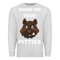 Dove Grey Show Me Your pitties Premium Sweatshirt - Bettercallsaul