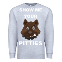 Heather Grey Show Me Your pitties Premium Sweatshirt - Bettercallsaul
