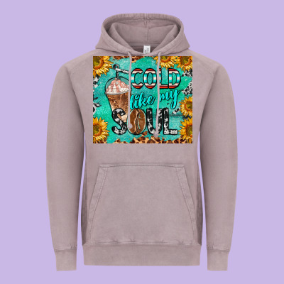 Cold Like My Soul Vintage Hoodie Designed By Barkaloodesign