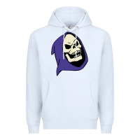 White SKELETOR Premium Hoodie - linhVisuals