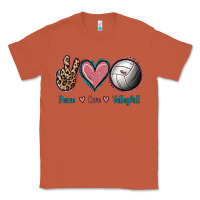 Copper Peace Love Volleyball Classic Tee - Jasminsmagicworld