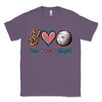 Lavender Peace Love Volleyball Classic Tee - Jasminsmagicworld