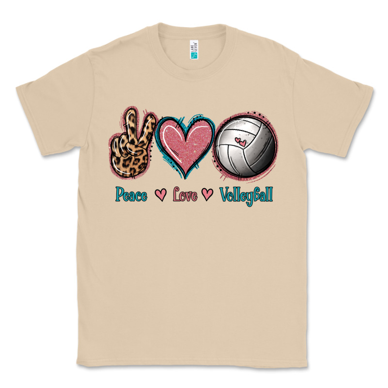 Peace Love Volleyball Classic Tee by Jasminsmagicworld | Teevron