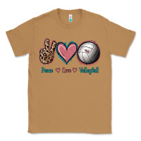 Toasted Coconut Peace Love Volleyball Classic Tee - Jasminsmagicworld