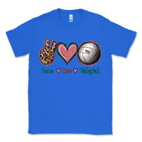True Royal Peace Love Volleyball Classic Tee - Jasminsmagicworld