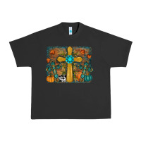 Pigment Black fall cross Urban Heavy Tee - RanaPortraitStore