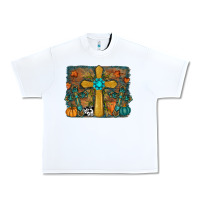 White fall cross Urban Heavy Tee - RanaPortraitStore