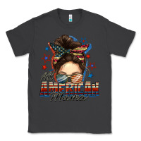 Smoke All American mama messy bun 4th of july Classic Tee - FaDigitalArtStudio