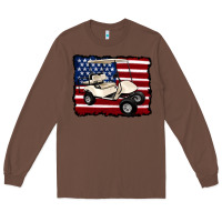 Chestnut golf cart american flag Long Sleeve Tee - Artiststas