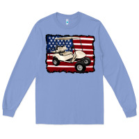 Colony Blue golf cart american flag Long Sleeve Tee - Artiststas