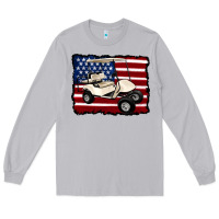 Moon Dust golf cart american flag Long Sleeve Tee - Artiststas