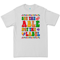 Dove Grey see the able not the label Premium Tee - CowhideDigitalArt